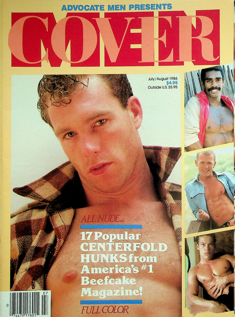 Advocate Men Presents Cover Gay Magazine  All Nude Centerfold Hunks - Tony Bravo, Jon King, & More!  July 1986    041526lmp