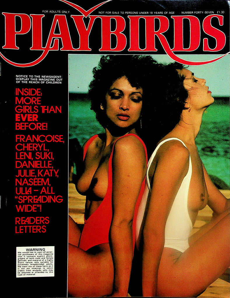 Playbirds Magazine Cheryl, Leni, Suki and More Spreading Wide! #47 1980's  031125lm-p