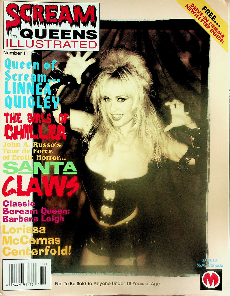 Scream Queens Illustrated Magazine  Queen Of Scream ...Linnea Quigley  #11 1996       121825lmp