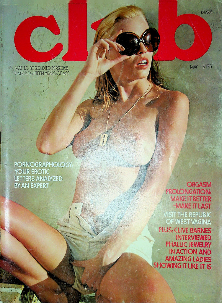 Club Magazine Orgasm Prolongation May 1975 012325RP2