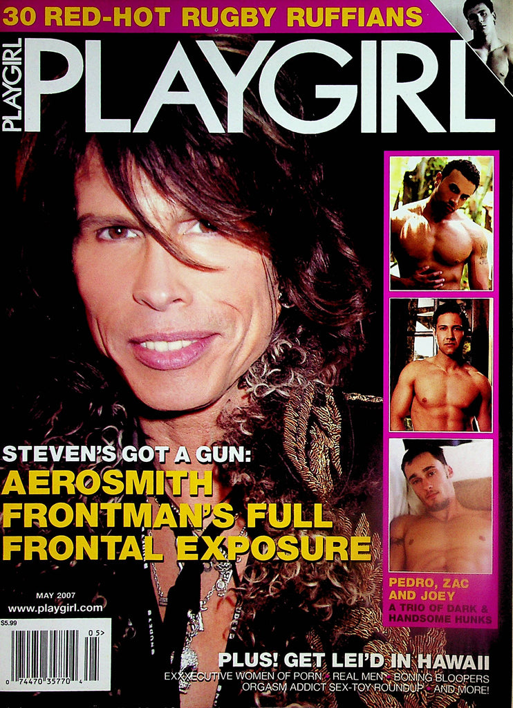 Playgirl  Magazine   Aerosmith's Steven Tyler Full Frontal!  May 2007     061424lm-p