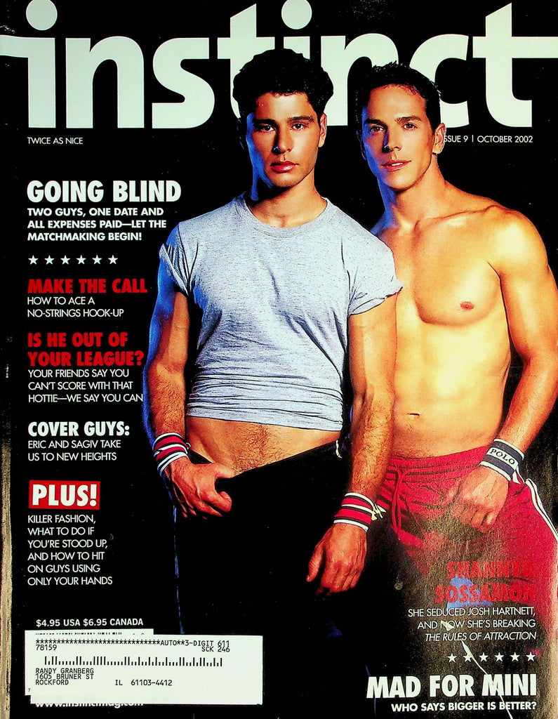 Instinct Gay Interest Magazine  Cover Guys: Eric And Sagiv  October 2002    042226lmp