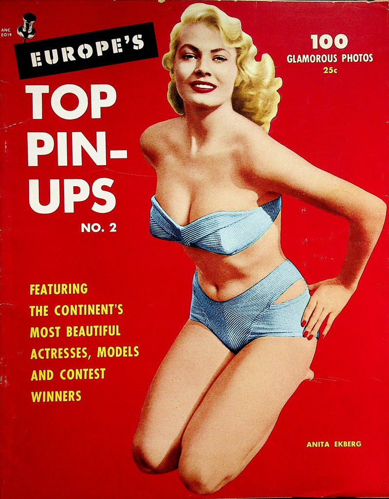 Europe's Top Pin-Ups Vintage Magazine  Anita Ekberg, Gina Lollobrigida  #2 1960's        051023lm-p