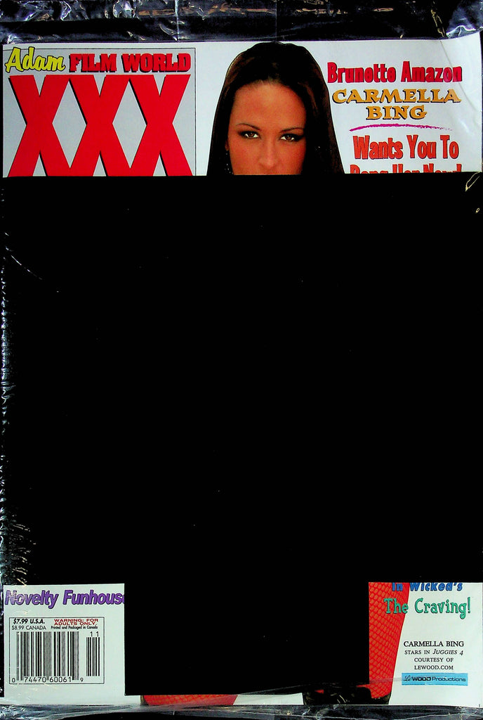 Adam Film World XXX Movie Guide Magazine Carmella Bing SEALED 121824RP