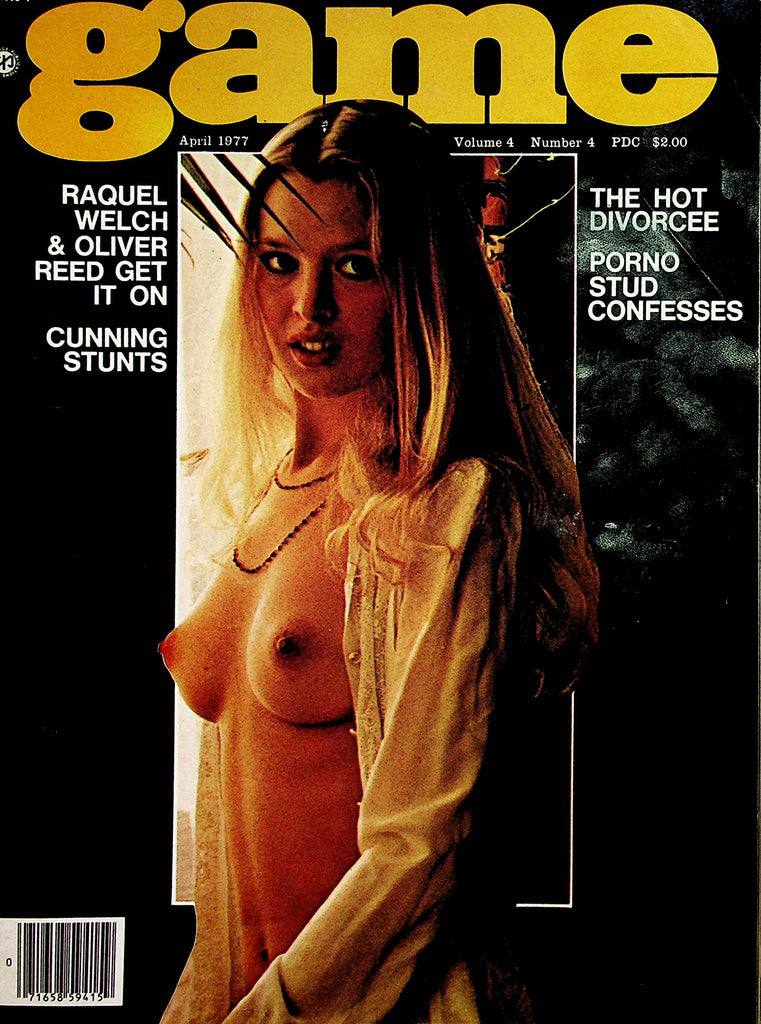 Game Magazine  Raquel Welch & Oliver Reed Get It On  April 1977  031624lm-p