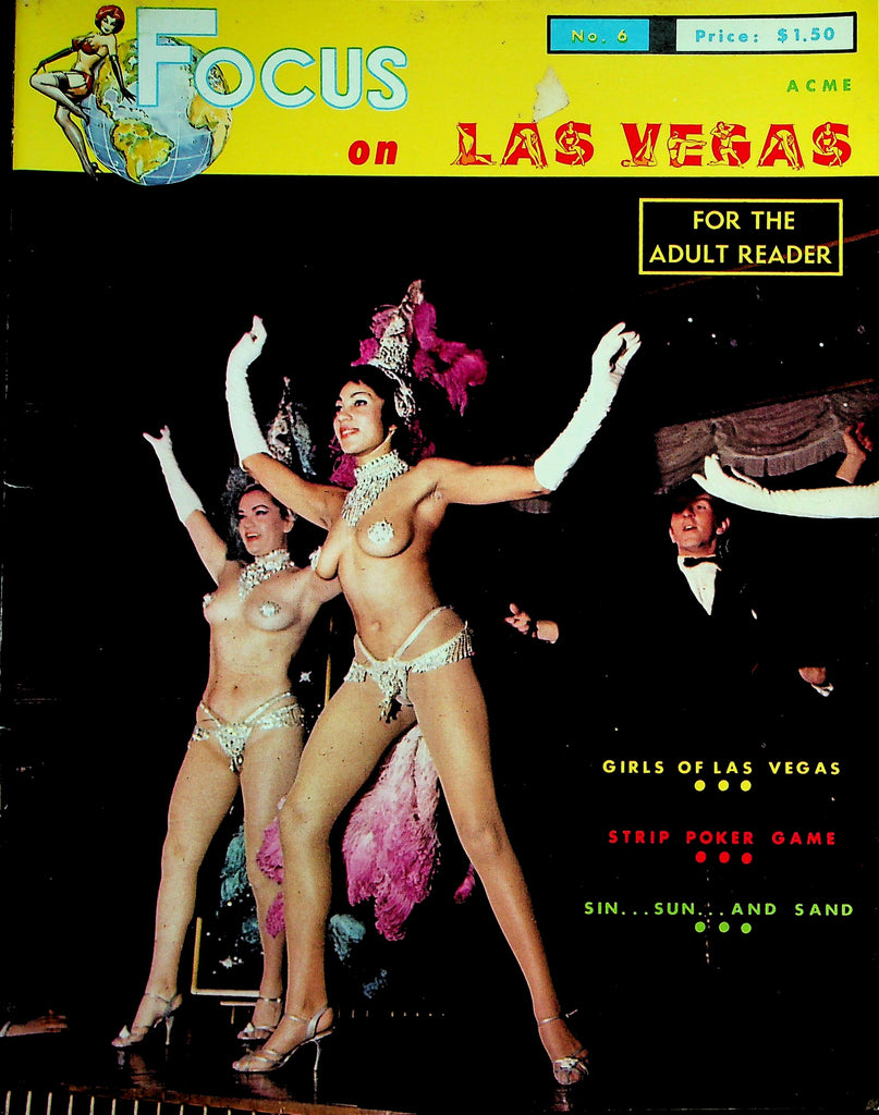 Focus On Las Vegas Magazine  Girls Of Las Vegas/ Strip Poker Game / Sin...Sun... And Sand  #6 1965   072426lmp-GSC