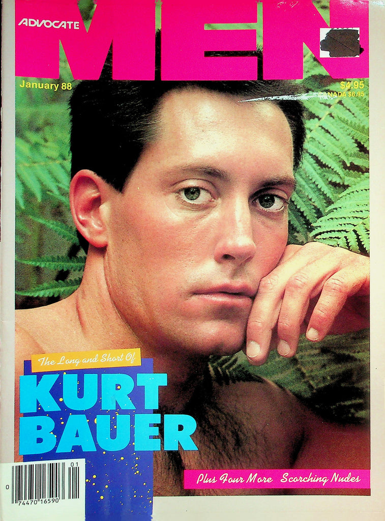 Advocate Men Gay Magazine  Cover Guy Kurt Bauer  January 1988    041826lmp