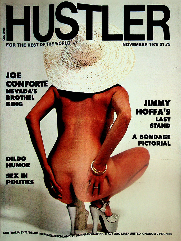 Hustler Magazine   Amber: Some Like It Hot / Jimmy Hoffa's Last Stand  w/cf  November 1975   042125lm-p