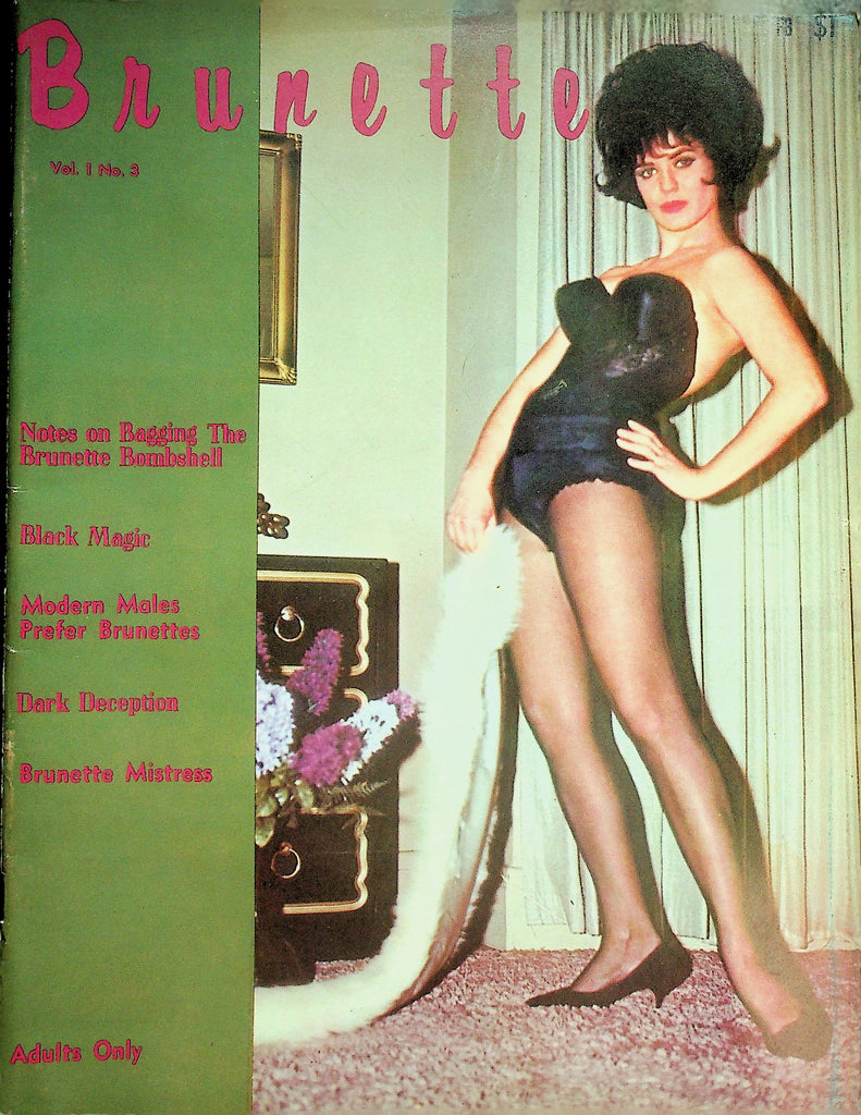 Brunette Magazine  Black Magic / Bagging The Brunette Bombshell  vol.1 #3  1960's   091926lmp-GSC