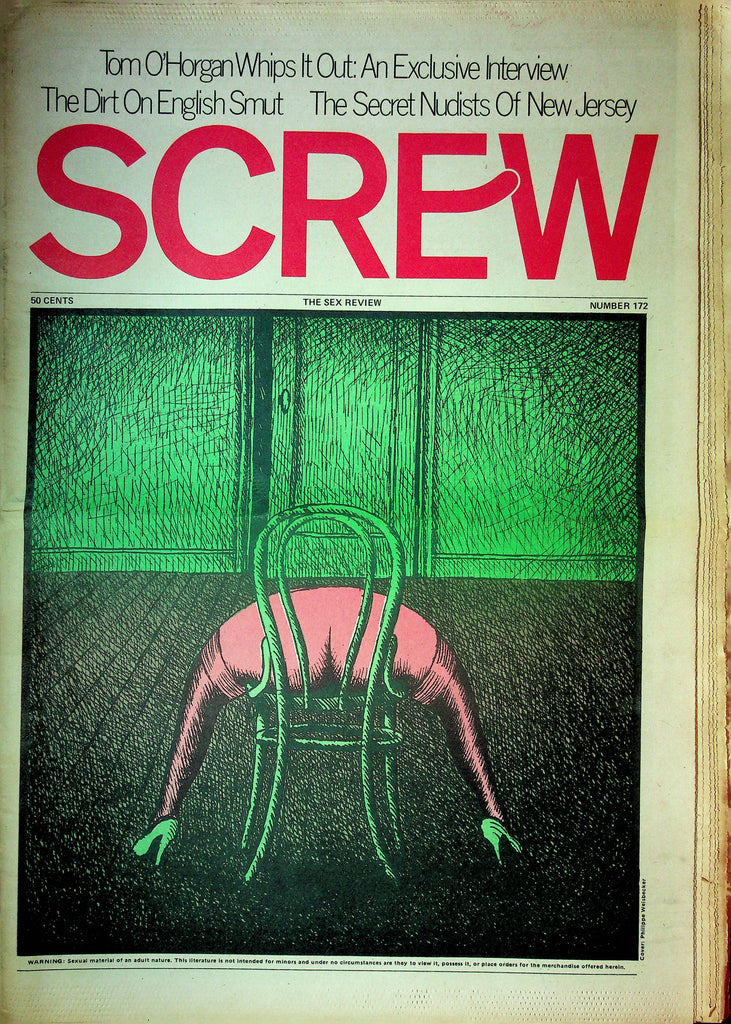 Screw Men's Newspaper No.172 June 19 1972 061124OSRP