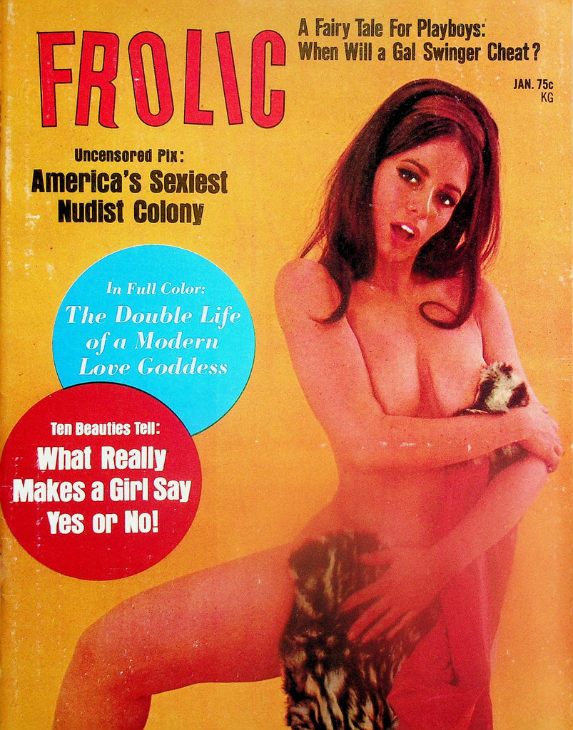 Frolic Busty Magazine   Covergirl Alta / America's Sexiest Nudist Colony  January  1971  051225lm-p