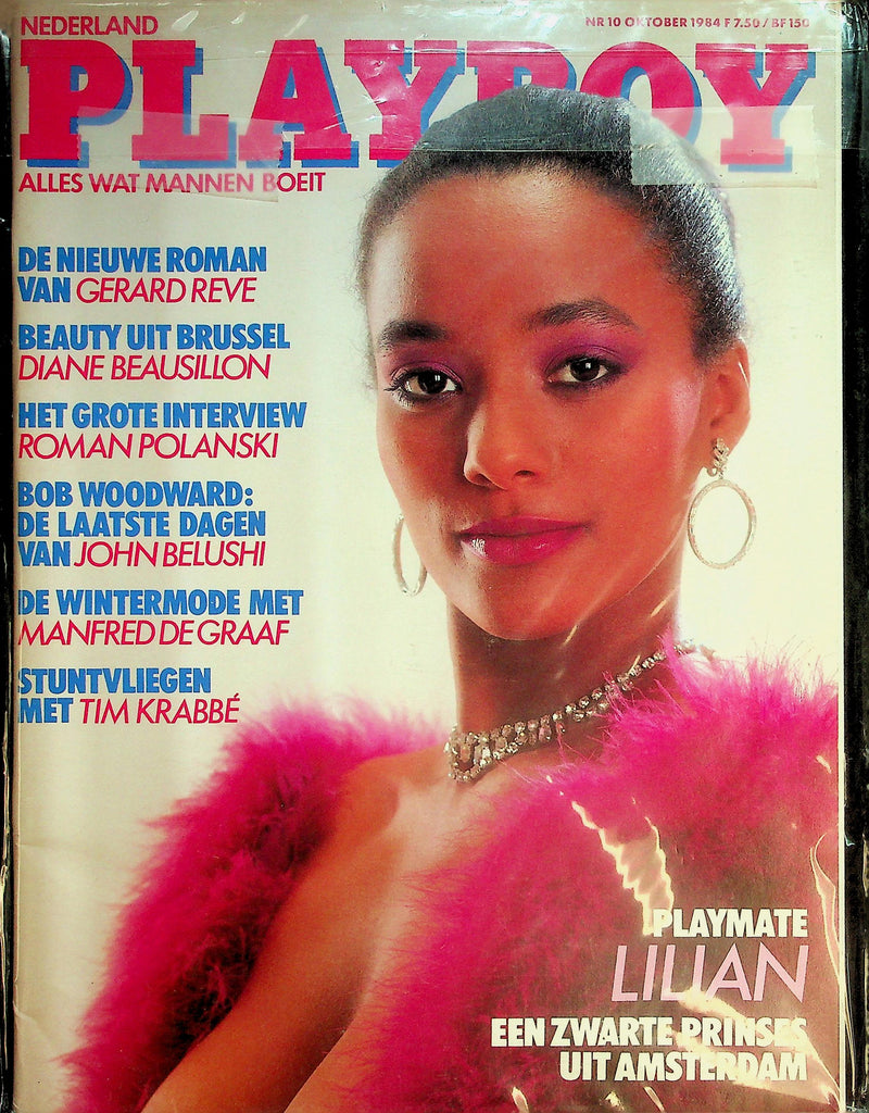 Playboy Nederland International Magazine   Cover/Centerfold Playmate Lilian / Roman Polanski Interview   October 1984     022726lmp