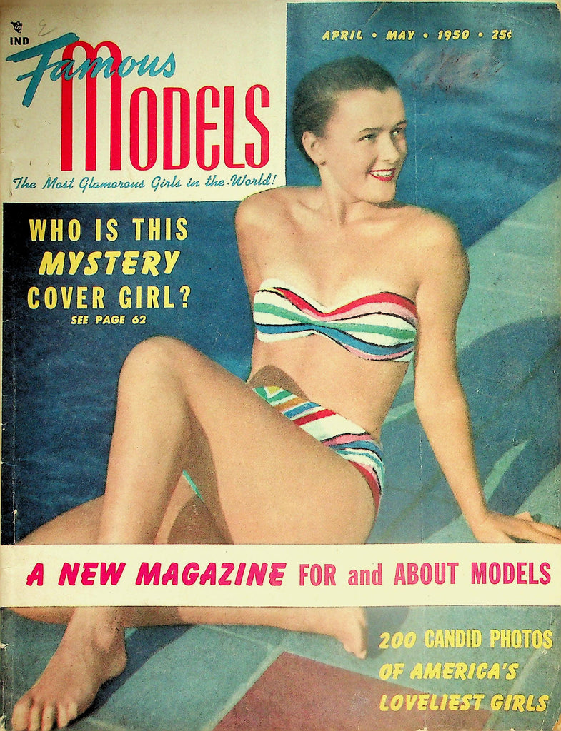 Famous Models Magazine  Cover Girl Ilona Massey - 200 Candid Photos Of Loveliest Girls   April 1950      032726lmp