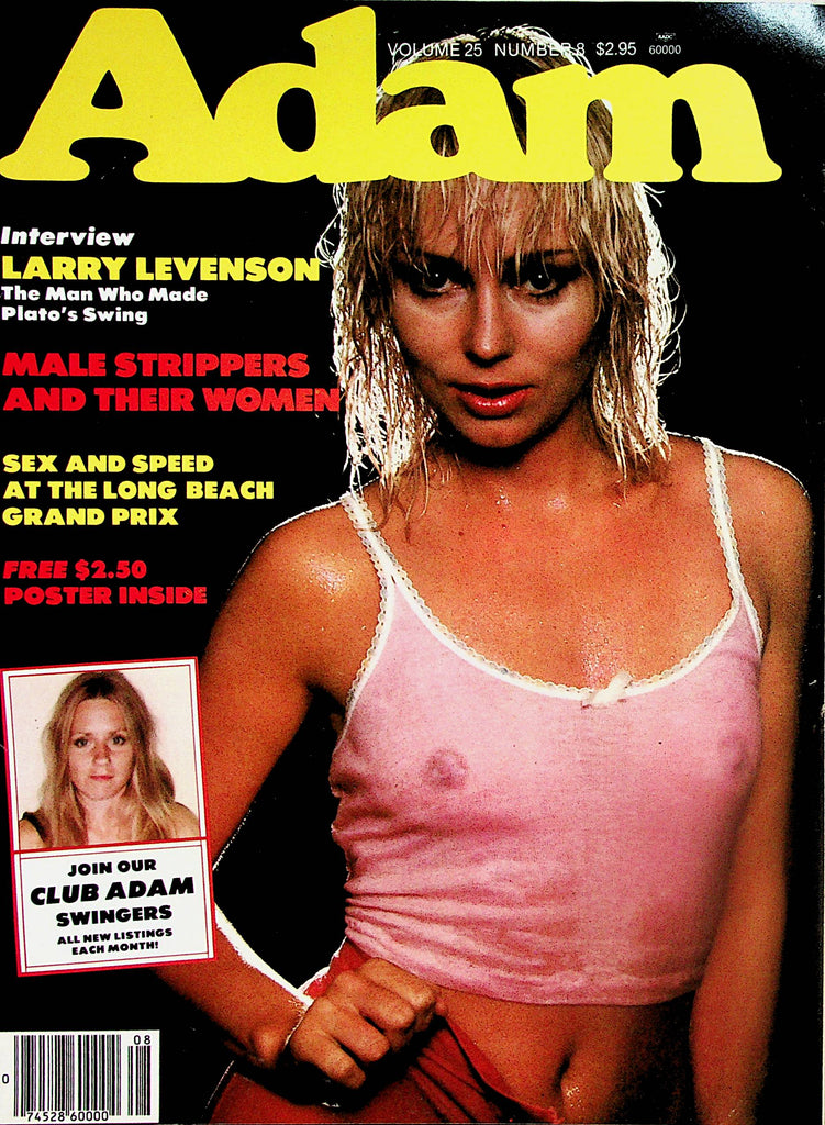 Adam  Magazine  Larry Levenson Interview / w/ Centerfold Poster of Cynthia Wilson vol.25 #8  1981   090224lm-p