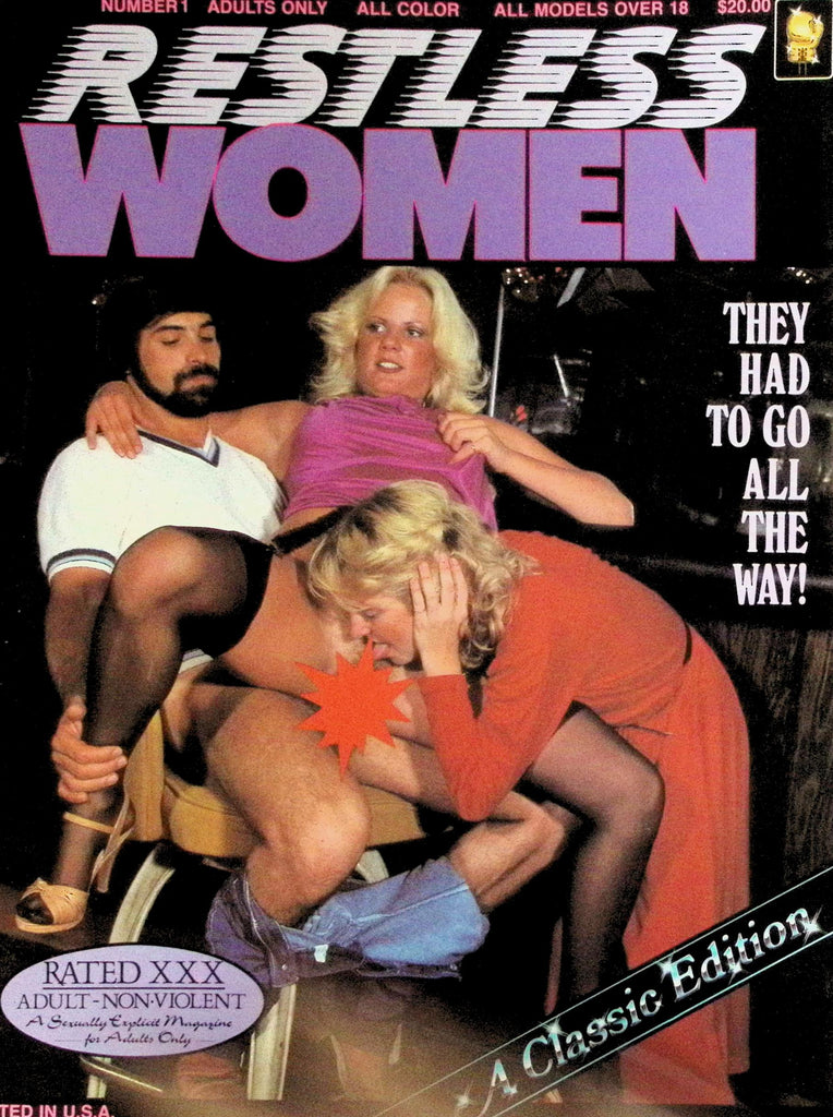 Restless Women Magazine #1 1980s A Classic Edition, Two Girls One Guy 10092B6LLP