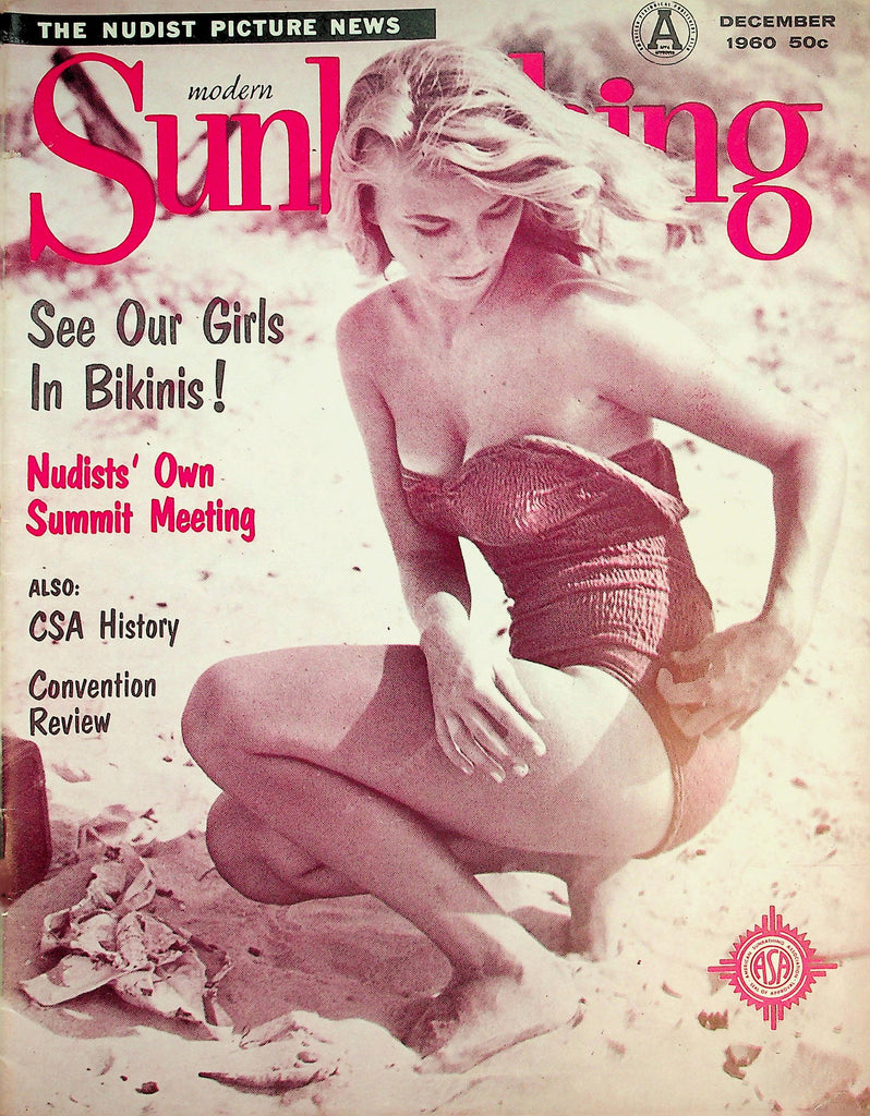 Modern Sunbathing Nudist Magazine  See Our Girls In Bikinis!   December 1960  072526lmp-GSC