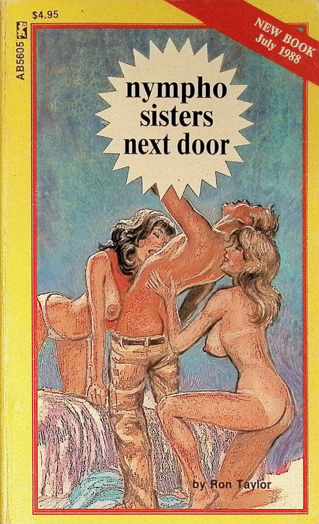 Nympho Sisters Next Door by Ron Taylor AB5605 1988 Greenleaf Classics Adult Paperback Novel 071625AMP