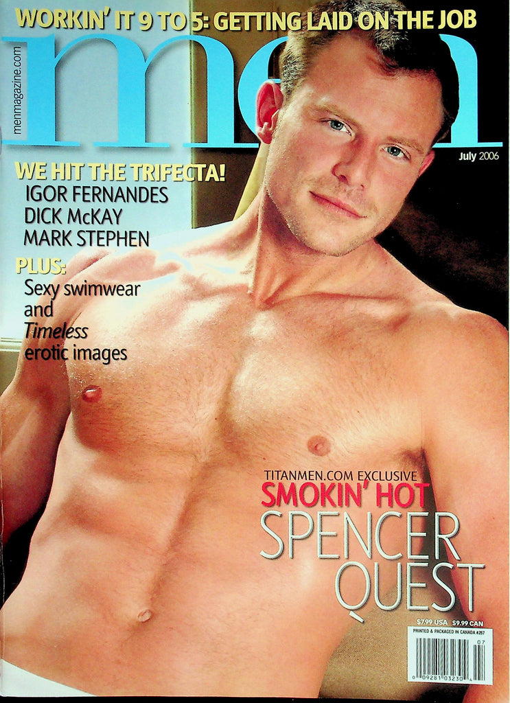 Men Gay Magazine  Cover Guy Smokin' Hot Spencer Quest  July 2006   032526lmp