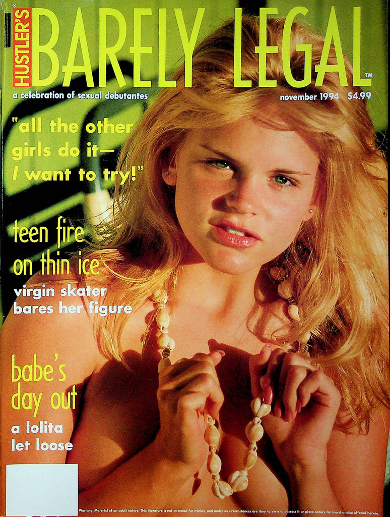 Hustler's Barely Legal Magazine Natalie & Persis & Cora November 1994 051723RP
