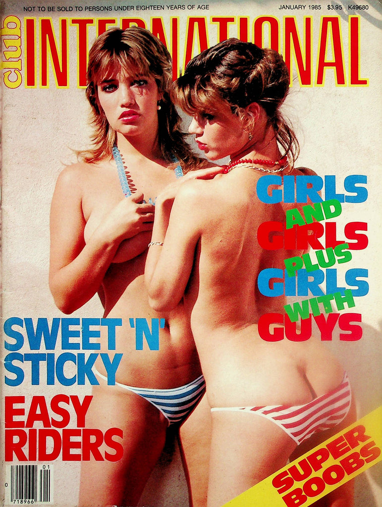 Club International Magazine  Sweet 'N' Sticky / Super Boobs   January 1985    081925lm-p