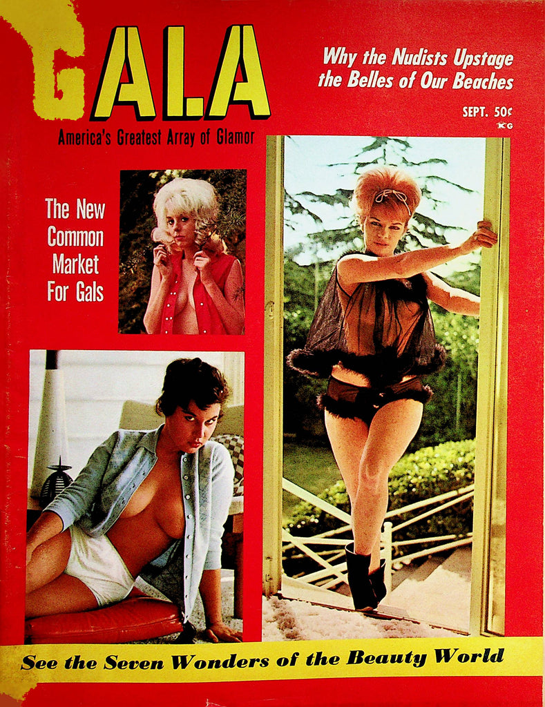 Gala Vintage  Magazine   Centerfold Girl Dena Clarke  September 1965    042823lm-p