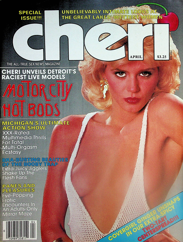 Cheri Magazine  Cover & Centerfold Ginger Lynn / Motor City Hot Boda  April 1984    121224lm-p