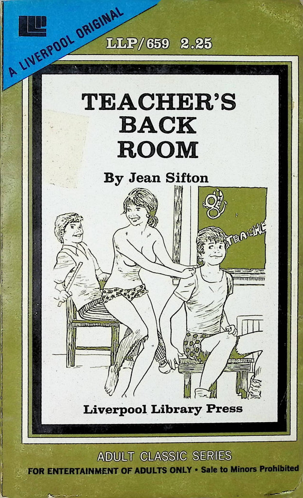 Teacher's Back Room by Jean Sifton LLP659 1977 Liverpool Library Adult Paperback Novel-082124AMP