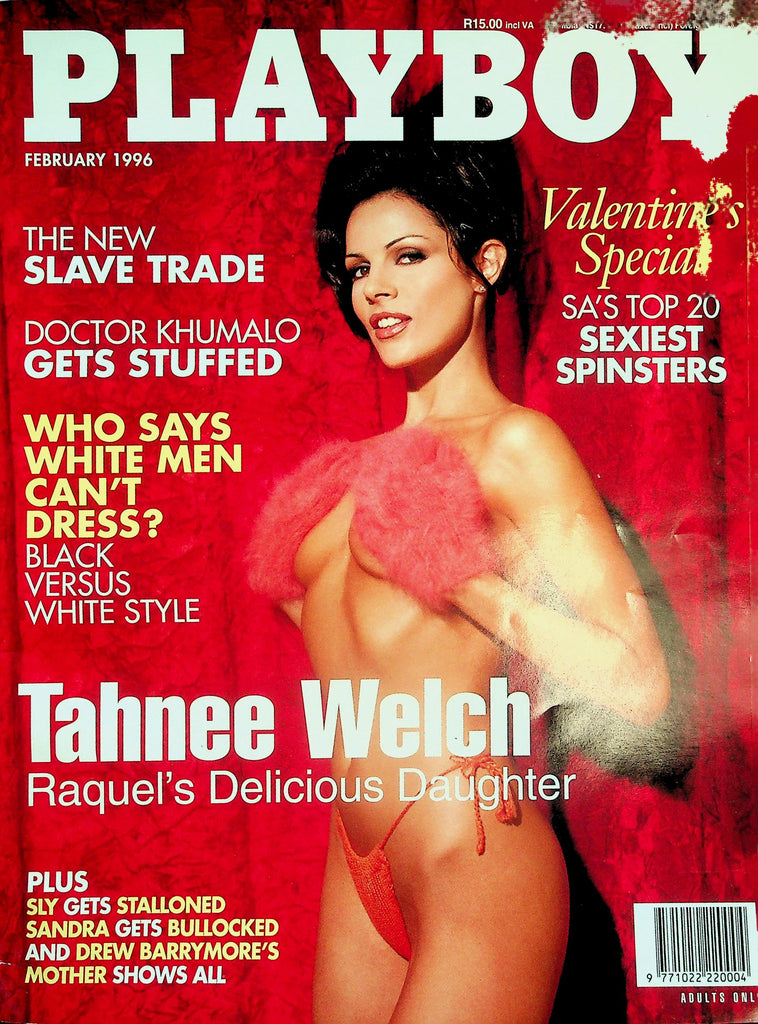 Playboy South Africa International Magazine  Valentine's Special -Tahnee Welch (Raquel's Daughter)  w/cf  February 1996   022826lmp