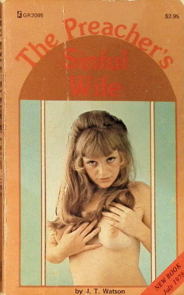 The Preacher's Sinful Wife by JT Watson July 1978 Gr2095 Patch Pockets Greenleaf Classics Adult Paperback Novel 082125AMP