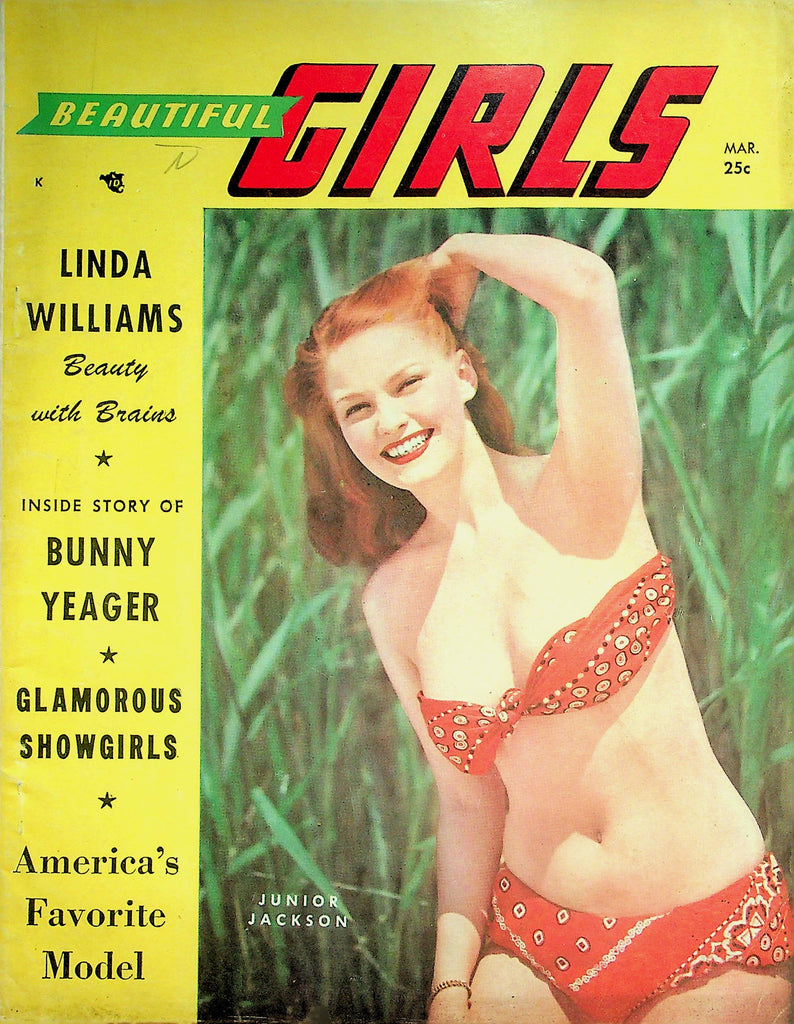 Beautiful Girls Magazine  Inside Story Of Bunny Yeager /  Cover Girl Junior Jackson  March 1951      052026lmp-GSC