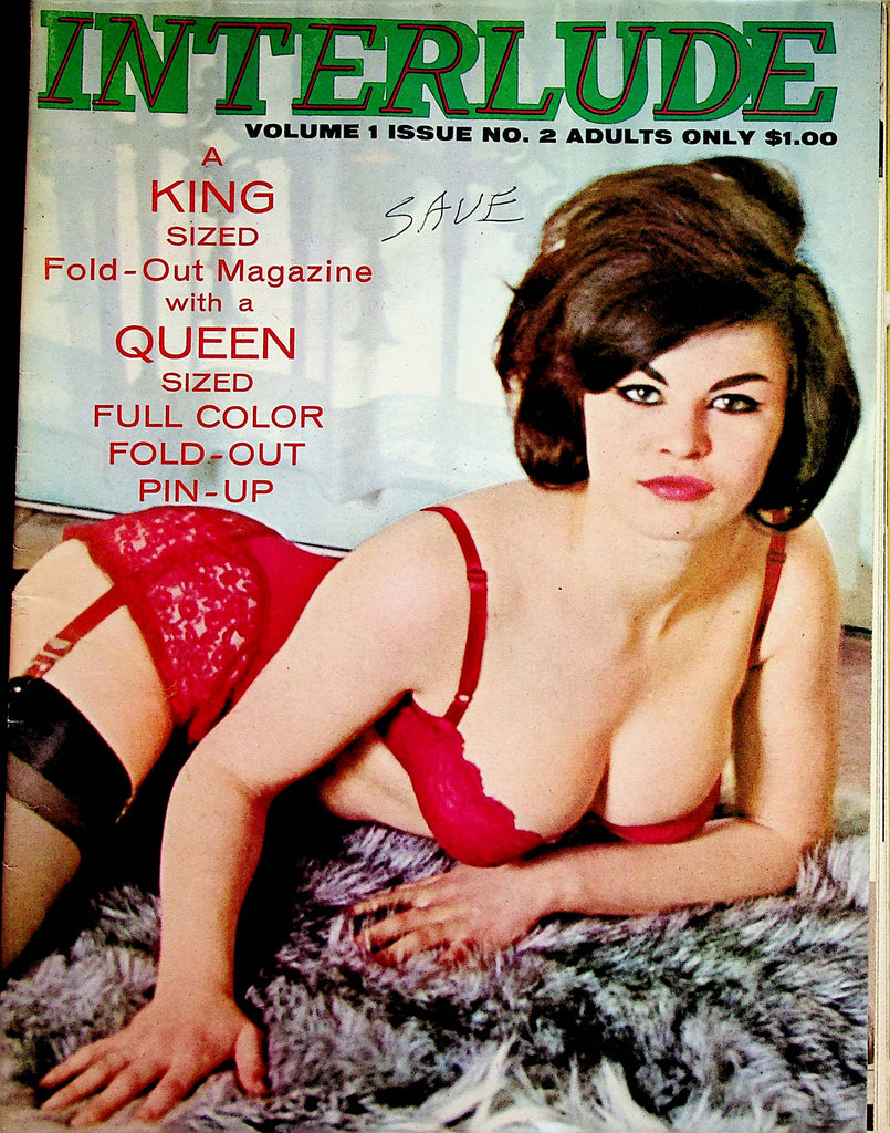 Interlude Over-sized Busty Magazine  Covergirl Rochelle  May 1963    050123lm-p