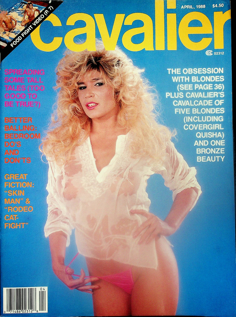 Cavalier Magazine   Cover/Centerfold Girl Quisa  April 1988  110125lm-p