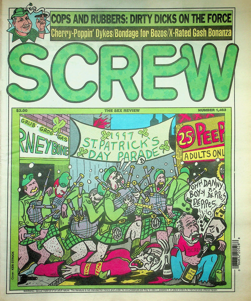 Screw Newspaper   Cops And Rubbers: Dirty Dicks On The Force  #1463   March 17, 1997    010626lmp2
