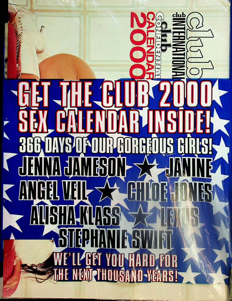 Club International Calendar 2000  Jenna Jameson, Janine, Chloe Jones and More!  New/Sealed     071024lm-p2