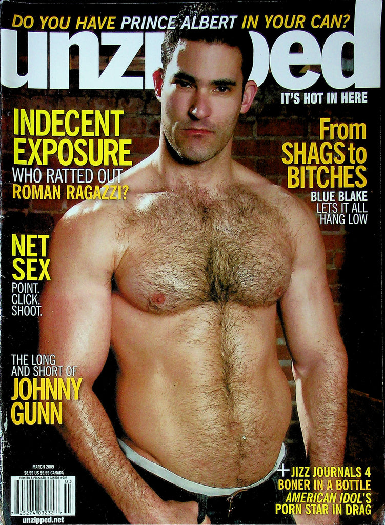 Unzipped Gay Magazine Ft. Johnny Gunn & Blue Blake March 2009 090825RP-