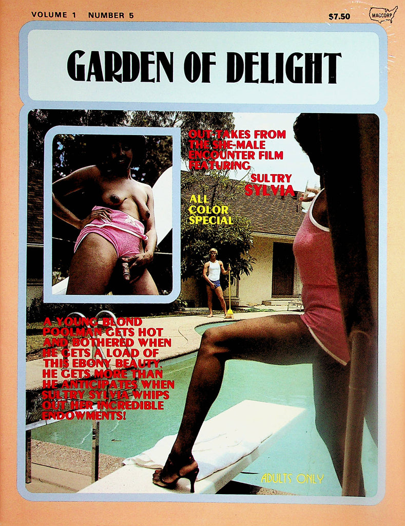 Garden Delight Trans Magazine  Sultry Sylvia  vol.1 #5 1981  012624lm-p2