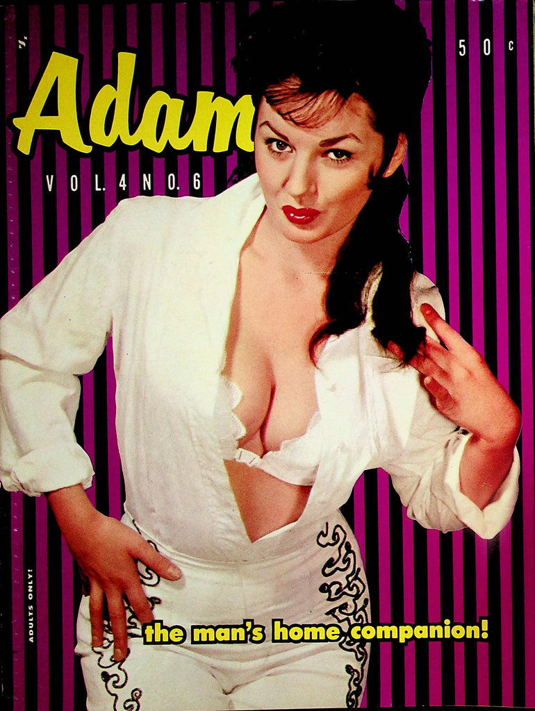 Adam Magazine  Cover Girl Glenda Graham  w/cf  vol.4 #6  1960      061924lm-p2 1960