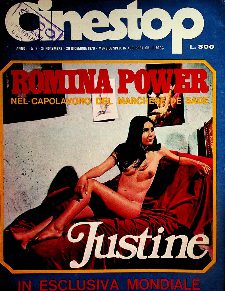 Cinestop Italian International Magazine   Romina Power / Justine  #3 November 1970    061624lm-p