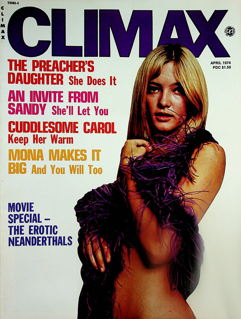 Climax Magazine  Centerfold Busty Roxy Lee / Cuddlesome Carol  April 1974  040525lm-p