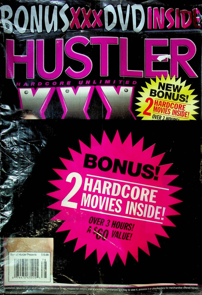 Hustler Hardcore Unlimited XXX Magazine No.88 SEALED W/ DVD 112724RP