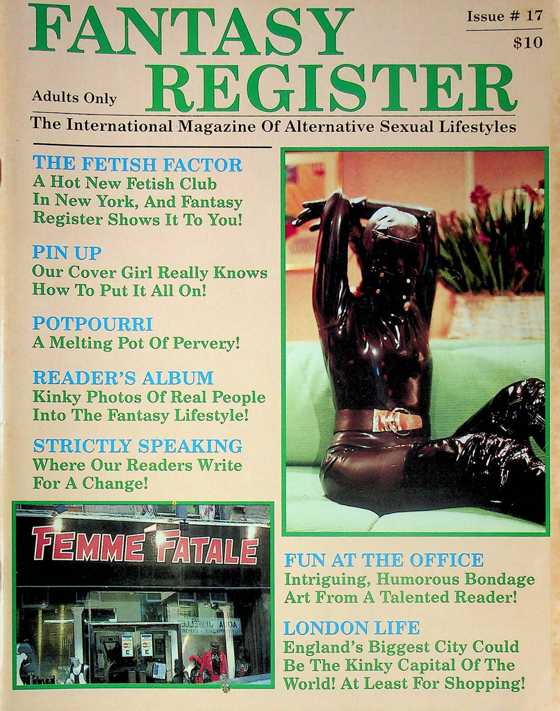 Fantasy Register BDSM Magazine The Fetish Factor Leather & Straps #17 1991 020824RP