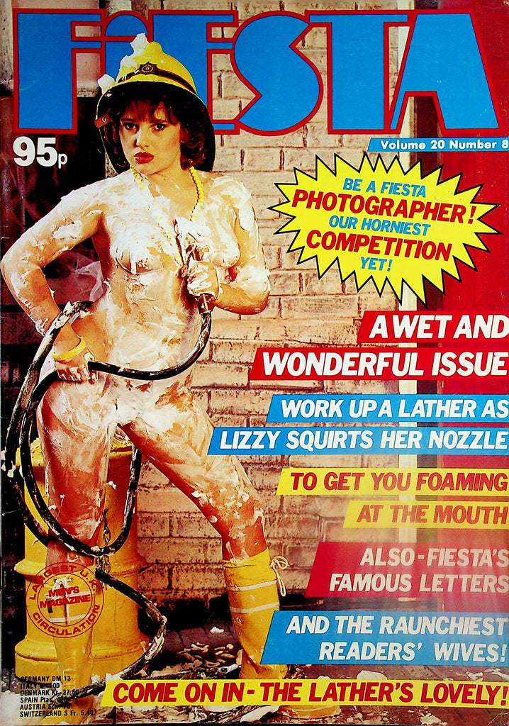 Fiesta Busty Magazine   Covergirl Lizzy Squirts Her Nozzle  vol.20 #8 1986   053024lm-p