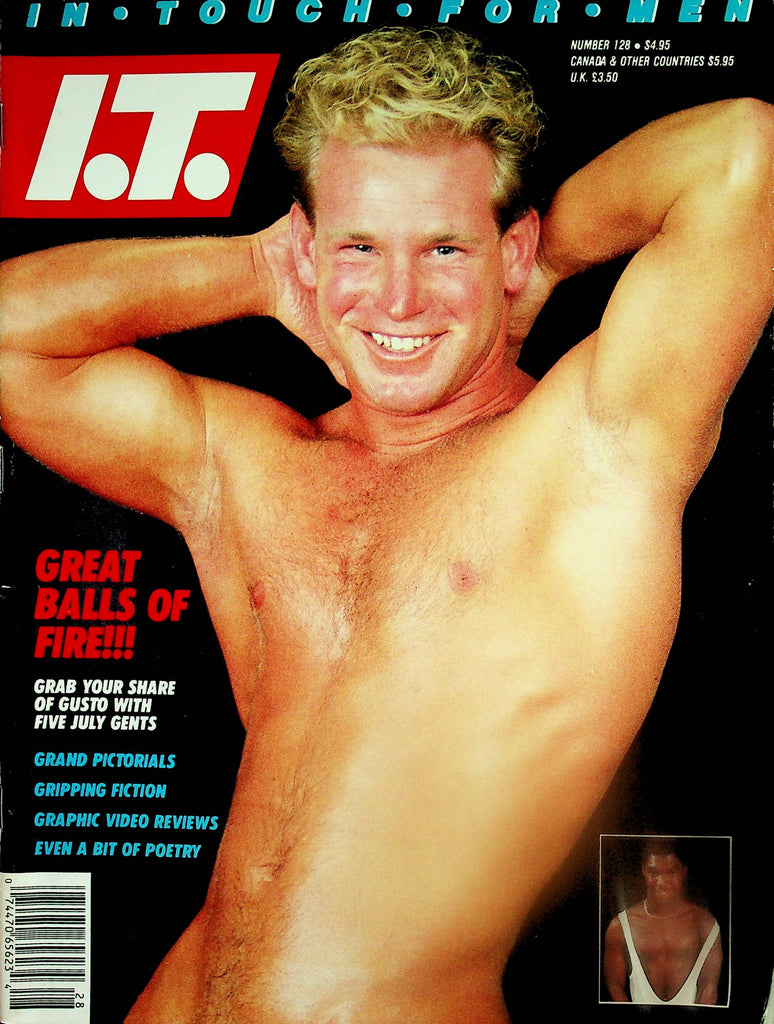 I.T. In Touch For Men Gay Magazine  Cover Guy Rick Himmel  #128  1987     092325lm-p