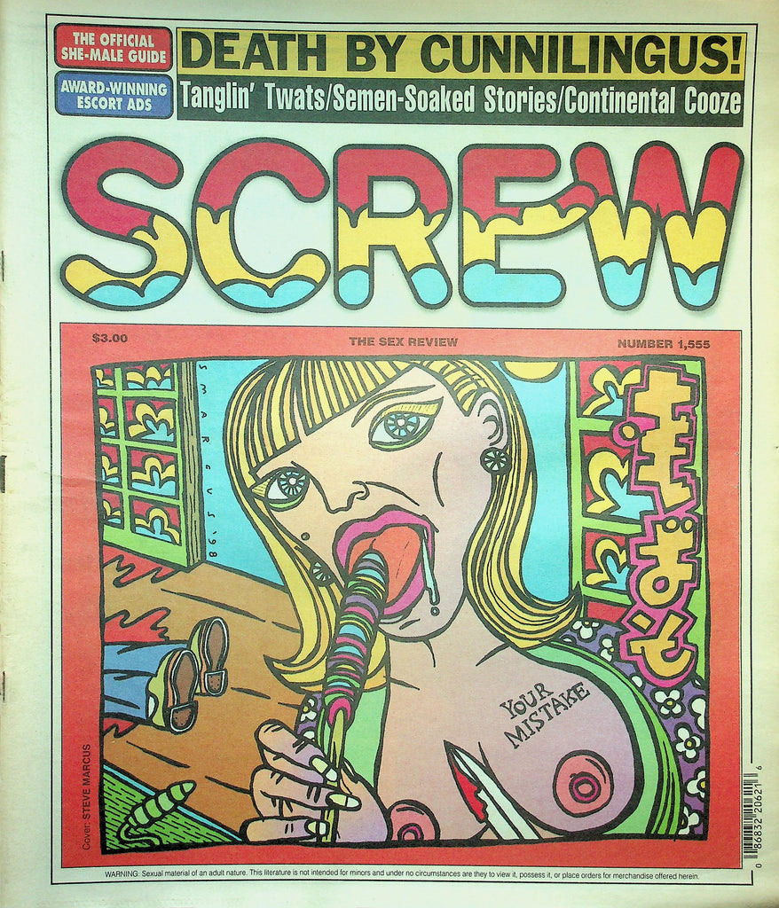 Screw Newspaper  Death By Cunnilingus!   #1555  December 21, 1998   010526lmp