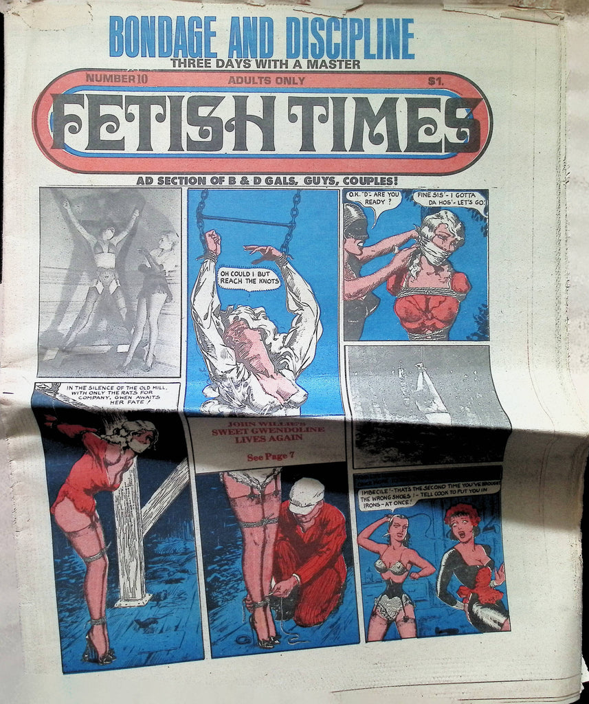 Fetish Times #10 1974 John Willie's Sweet Gwendoline Adult Newspaper Magazine 102324lm-p
