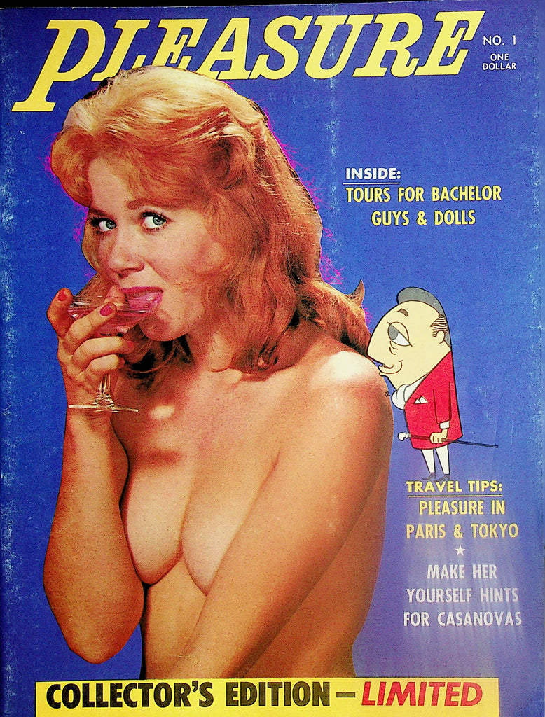 Pleasure Vintage Magazine   Pleasure Girl Of The Month Sue Bailey w/ Insert #1  1960   082624lm-p