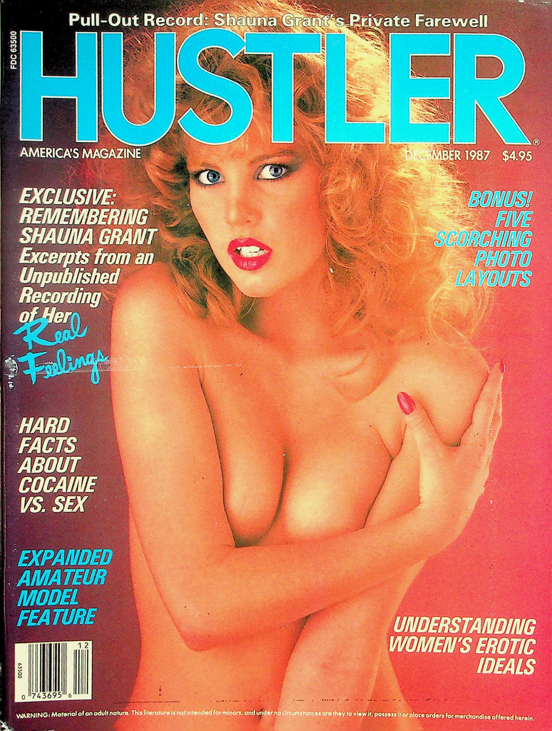 Hustler Magazine  Exclusive Remembering Shauna Grant w/ Record - Unpublished Recording Of Her  December 1987    102726lmp2-GSC