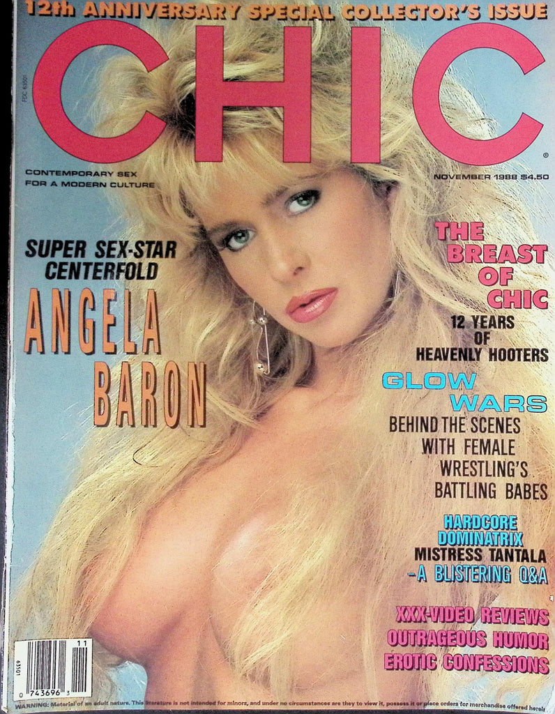 Chic Magazine 12th Anniversary Special Collectors Edition November 1988 Angela Baron  091226LLP