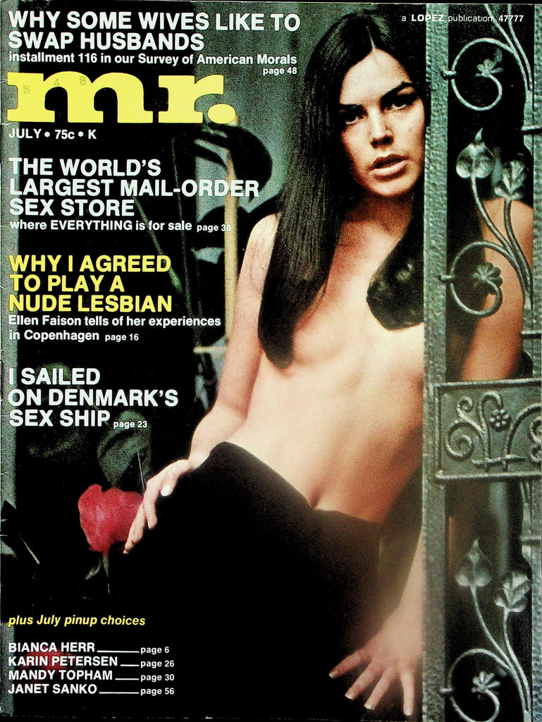 Mr. Magazine   Cover/Centerfold Girl Bianca Herr  July 1971   120725lmp