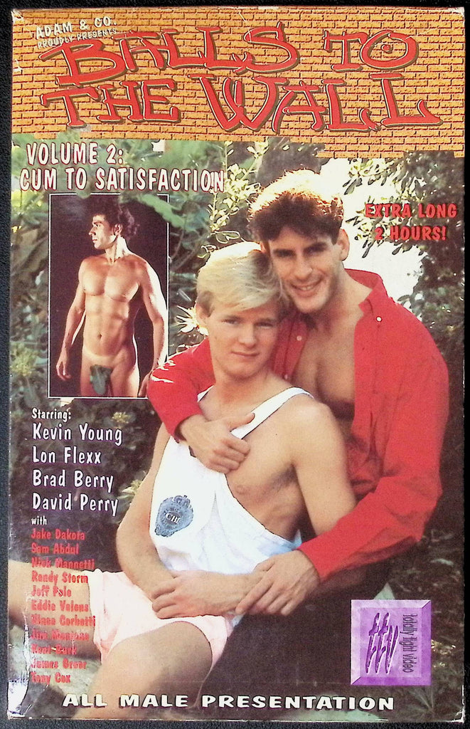 Balls To The Wall Volume 2: Cum To Satisfaction Adam & Co. Gay VHS 1994 102424JKVHS2